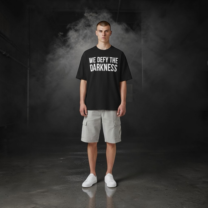 WE DEFY THE DARKNESS - Premium T-Shirt - Black